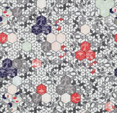 Линолеум Forbo Modul'up 19 dB Graphic 9307UP4319 pastel kubik фото 1 | FLOORDEALER